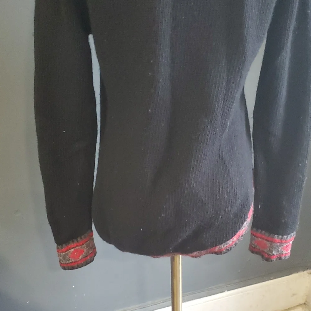 Vtg Polo  Ralph Lauren Black Wool Sweater - Picture 10 of 14